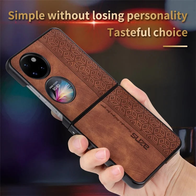 AZNS For Huawei Pocket 2 Folding Phone Case PU Leather Coated Hard PC Cover