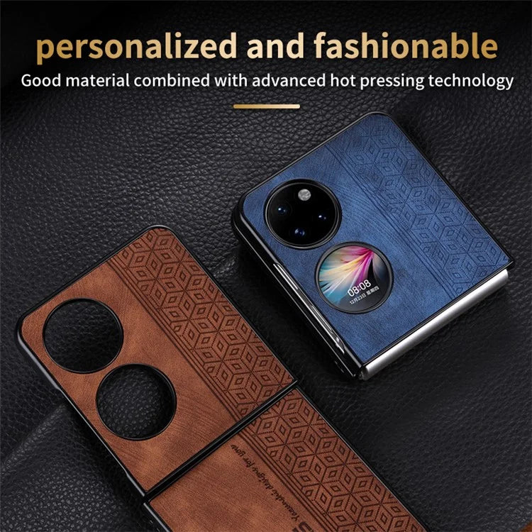 AZNS For Huawei Pocket 2 Folding Phone Case PU Leather Coated Hard PC Cover