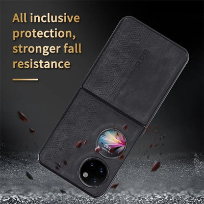 AZNS For Huawei Pocket 2 Folding Phone Case PU Leather Coated Hard PC Cover