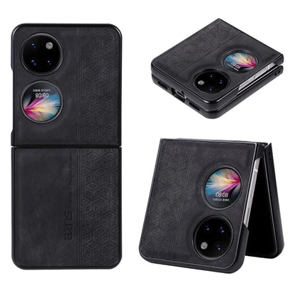 AZNS For Huawei Pocket 2 Folding Phone Case PU Leather Coated Hard PC Cover