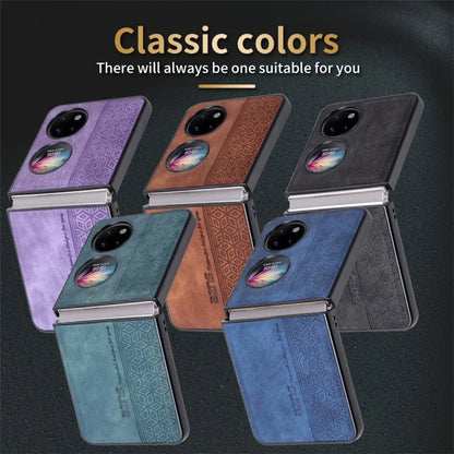 AZNS For Huawei Pocket 2 Folding Phone Case PU Leather Coated Hard PC Cover