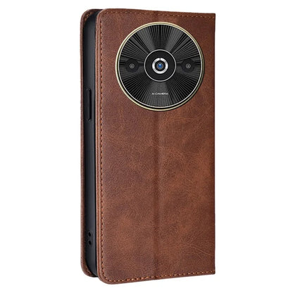 For Xiaomi Redmi A3 / Poco C61 4G Leather Case Magnetic Calf Textured Mobile Phone Cover