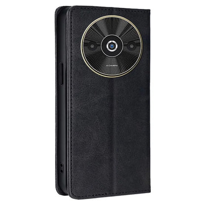 For Xiaomi Redmi A3 / Poco C61 4G Leather Case Magnetic Calf Textured Mobile Phone Cover