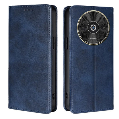 For Xiaomi Redmi A3 / Poco C61 4G Leather Case Magnetic Calf Textured Mobile Phone Cover