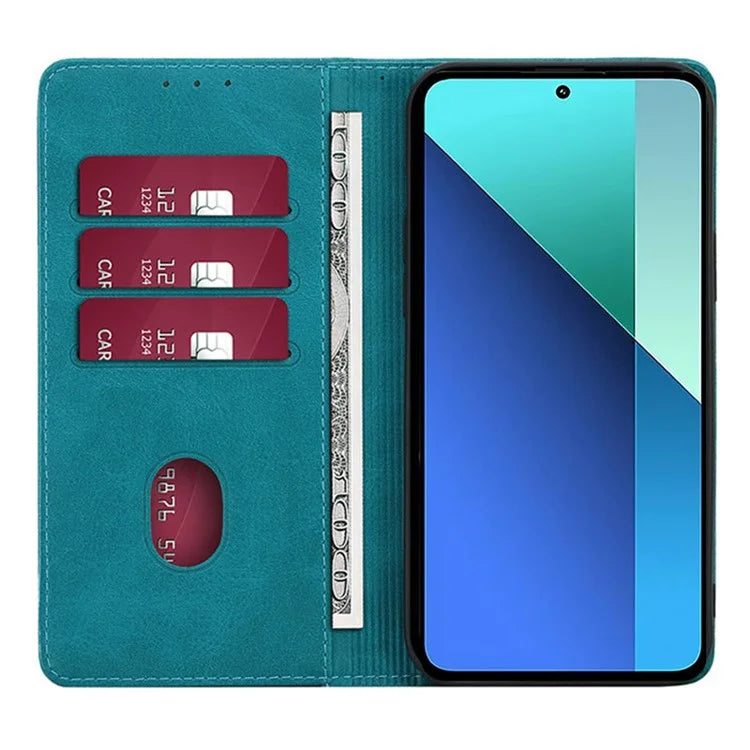 For Xiaomi Redmi Turbo 3 5G / Poco F6 5G Leather Case Calf Texture Wallet Card Slots Flip Phone Cover