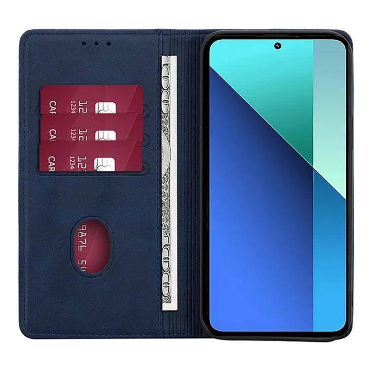 For Xiaomi Redmi Turbo 3 5G / Poco F6 5G Leather Case Calf Texture Wallet Card Slots Flip Phone Cover