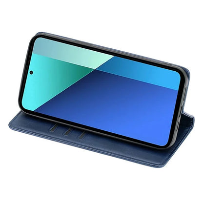 For Xiaomi Redmi Turbo 3 5G / Poco F6 5G Leather Case Calf Texture Wallet Card Slots Flip Phone Cover