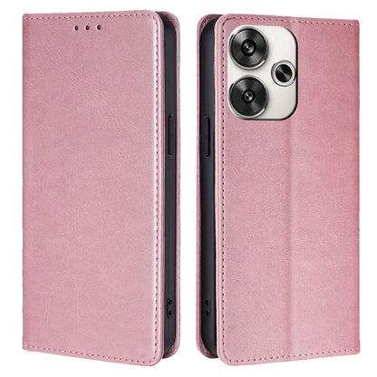For Xiaomi Redmi Turbo 3 5G / Poco F6 5G Leather Case Calf Texture Wallet Card Slots Flip Phone Cover