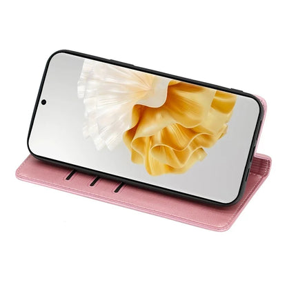 For Huawei Pura 70 Pro / Pura 70 Pro+ Magnetic Case Calf Texture Leather Cover with Wallet Stand
