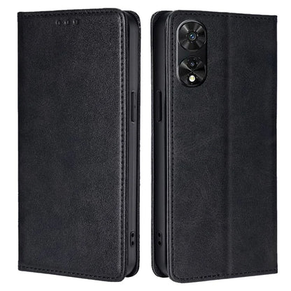 For TCL 505 Case Card Holder Calf Texture Bump Proof Phone Stand Cover