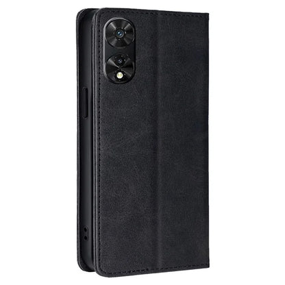 For TCL 505 Case Card Holder Calf Texture Bump Proof Phone Stand Cover