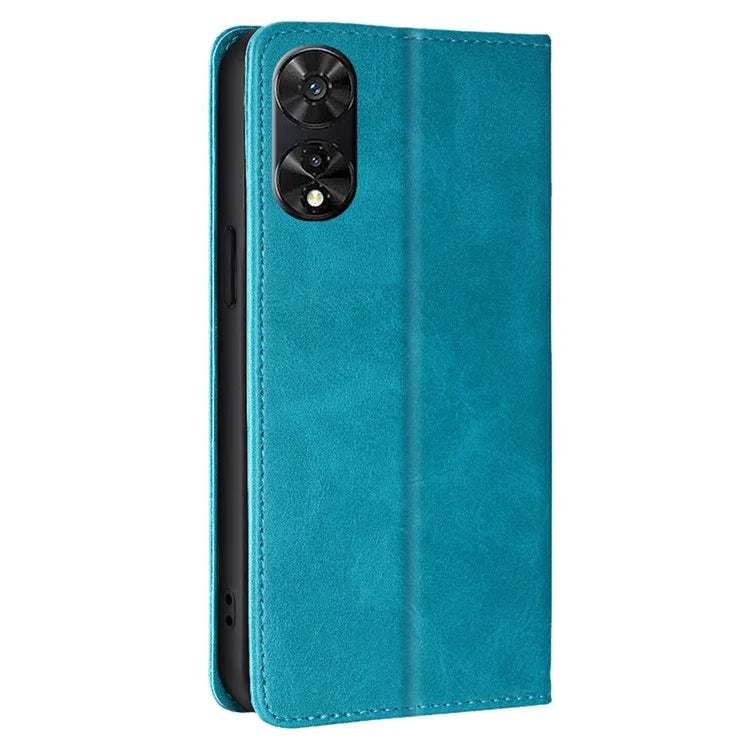 For TCL 505 Case Card Holder Calf Texture Bump Proof Phone Stand Cover