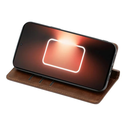 For itel P55+ Case Calf Texture Magnetic Clasp Phone Wallet Cover