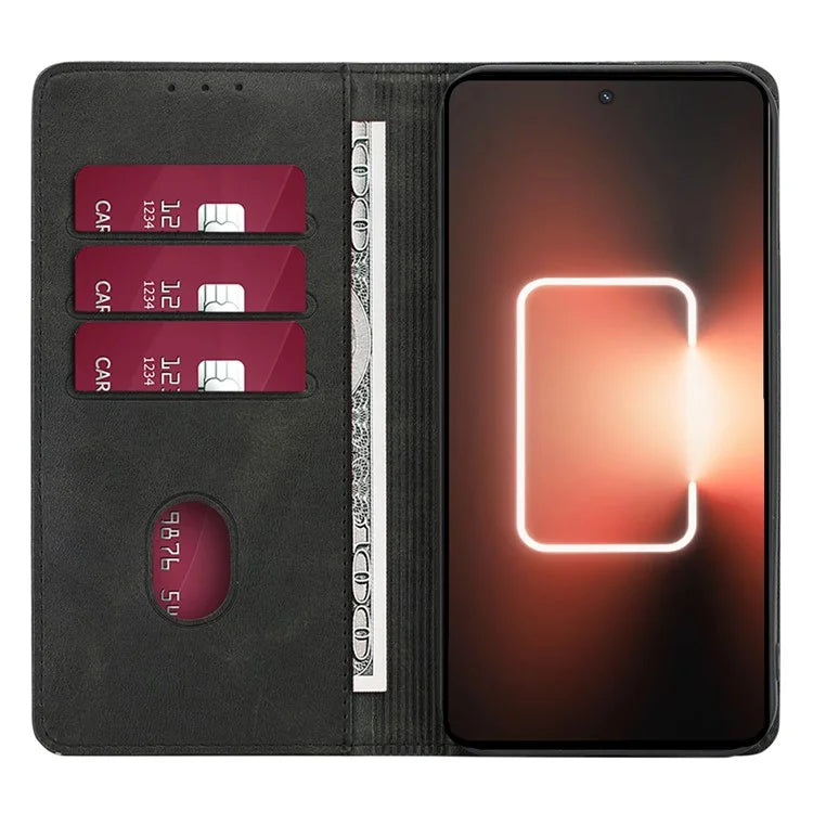 For itel P55+ Case Calf Texture Magnetic Clasp Phone Wallet Cover