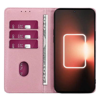 For itel P55+ Case Calf Texture Magnetic Clasp Phone Wallet Cover
