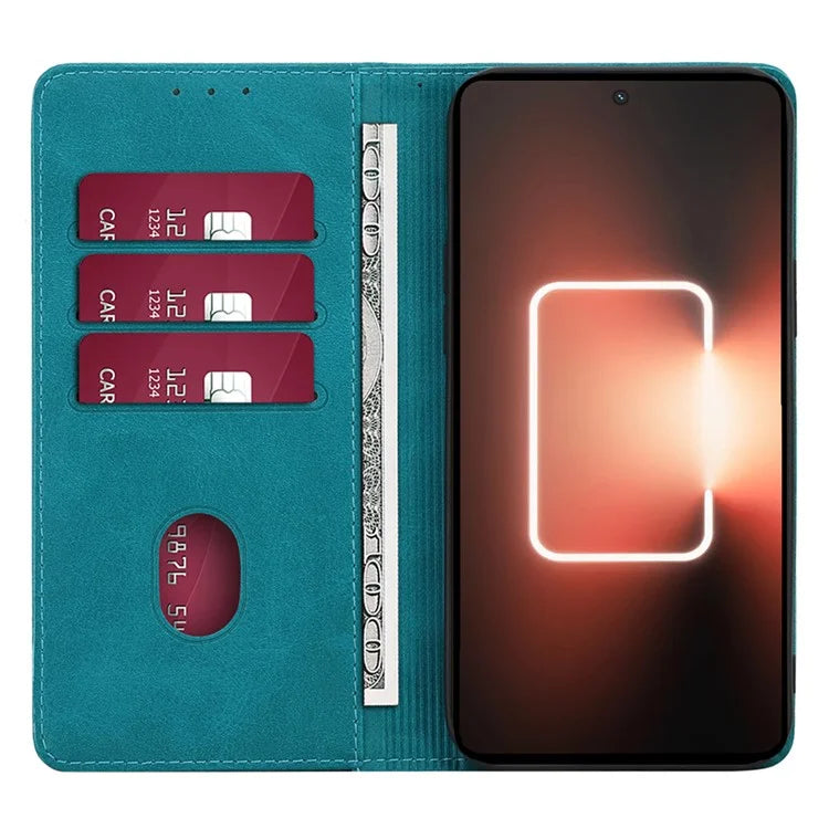 For itel P55+ Case Calf Texture Magnetic Clasp Phone Wallet Cover