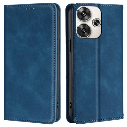 For Xiaomi Redmi Turbo 3 5G / Poco F6 5G Case PU Leather Stand Hidden Magnetic Phone Cover