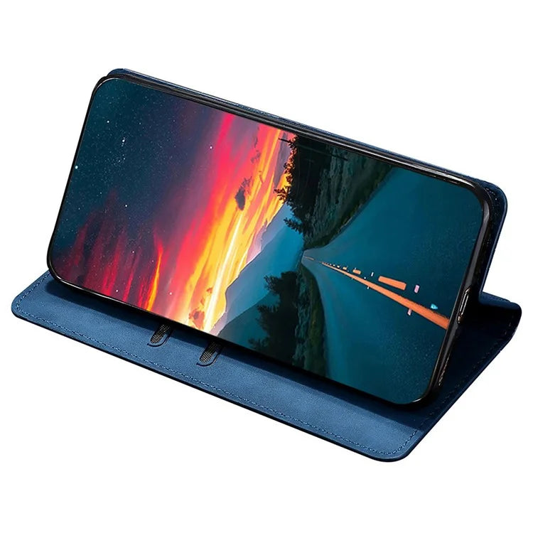 For Xiaomi Redmi Turbo 3 5G / Poco F6 5G Case PU Leather Stand Hidden Magnetic Phone Cover