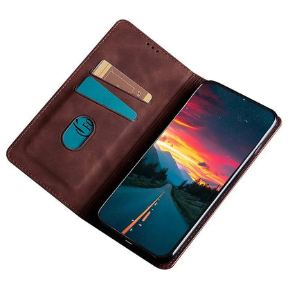 For Xiaomi Redmi Turbo 3 5G / Poco F6 5G Case PU Leather Stand Hidden Magnetic Phone Cover