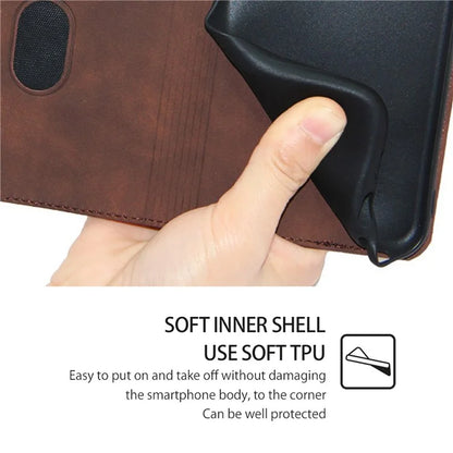 For Xiaomi Redmi Turbo 3 5G / Poco F6 5G Case PU Leather Stand Hidden Magnetic Phone Cover