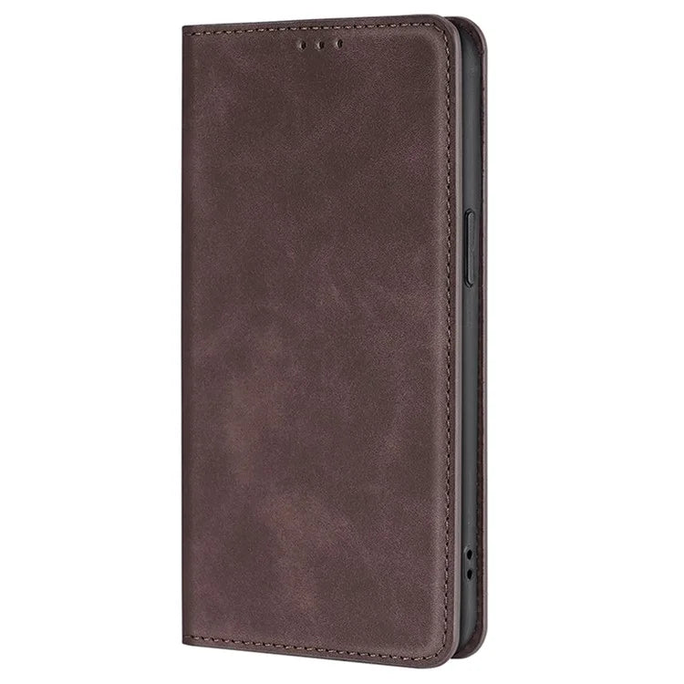 For Xiaomi Redmi Turbo 3 5G / Poco F6 5G Case PU Leather Stand Hidden Magnetic Phone Cover