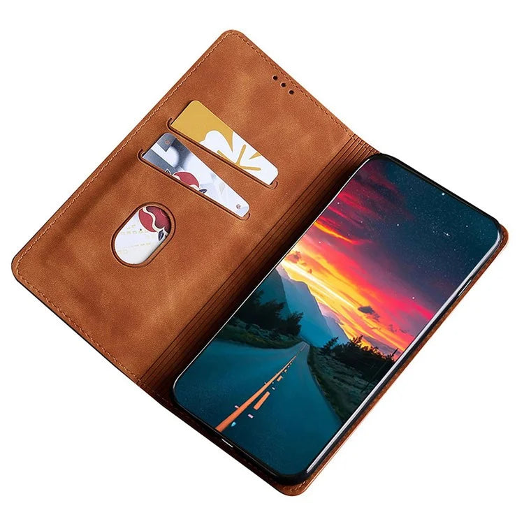 For Xiaomi Redmi Turbo 3 5G / Poco F6 5G Case PU Leather Stand Hidden Magnetic Phone Cover