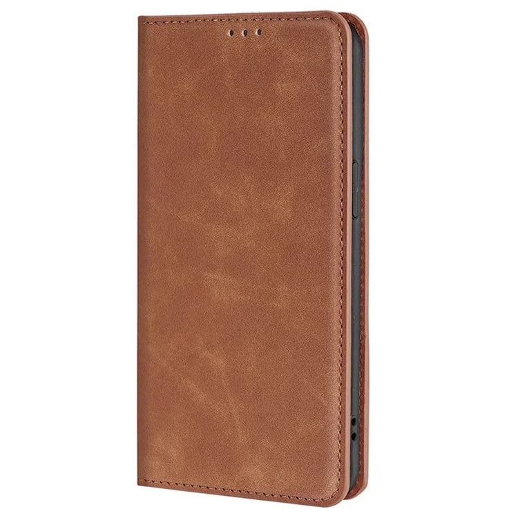 For Xiaomi Redmi Turbo 3 5G / Poco F6 5G Case PU Leather Stand Hidden Magnetic Phone Cover