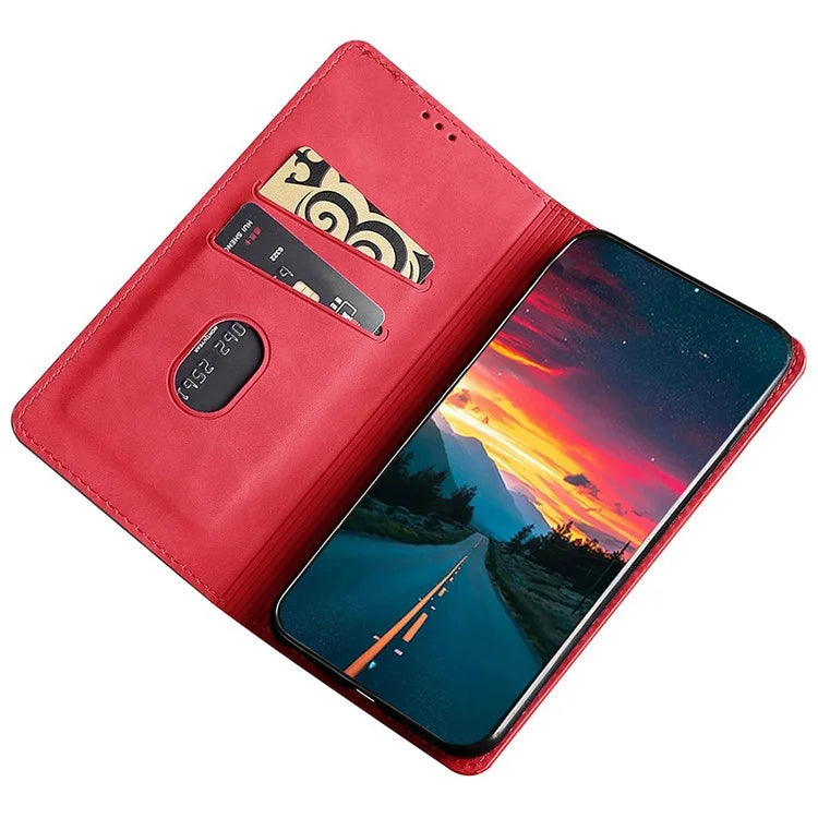 For Xiaomi Redmi Turbo 3 5G / Poco F6 5G Case PU Leather Stand Hidden Magnetic Phone Cover