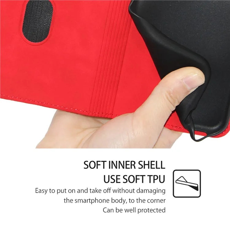 For Xiaomi Redmi Turbo 3 5G / Poco F6 5G Case PU Leather Stand Hidden Magnetic Phone Cover