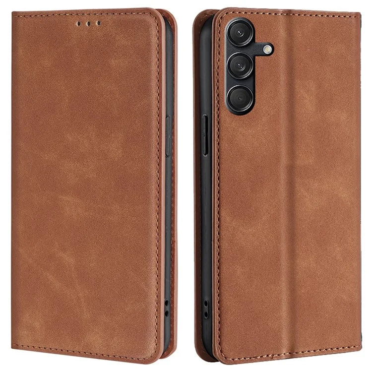 For Samsung Galaxy M55 5G / C55 5G / F55 5G Card Slot Phone Case Skin-Touch Feeling PU Leather Cover