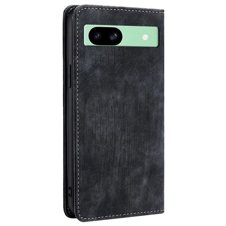 For Google Pixel 8a Wallet Case RFID Blocking Stand Leather Phone Cover
