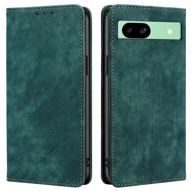 For Google Pixel 8a Wallet Case RFID Blocking Stand Leather Phone Cover