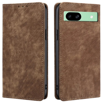 For Google Pixel 8a Wallet Case RFID Blocking Stand Leather Phone Cover