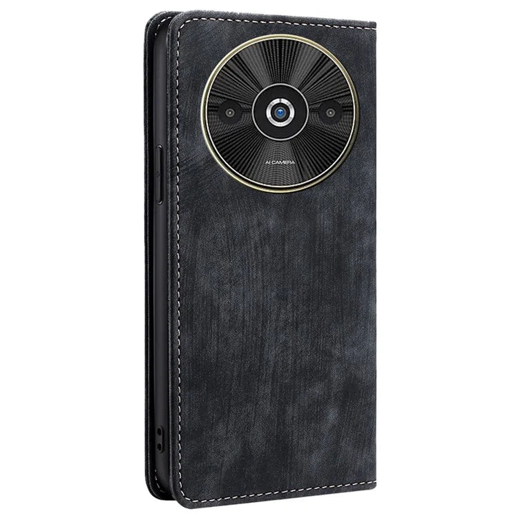 For Xiaomi Redmi A3 / Poco C61 4G Case RFID Blocking PU Leather TPU Shockproof Flip Cover