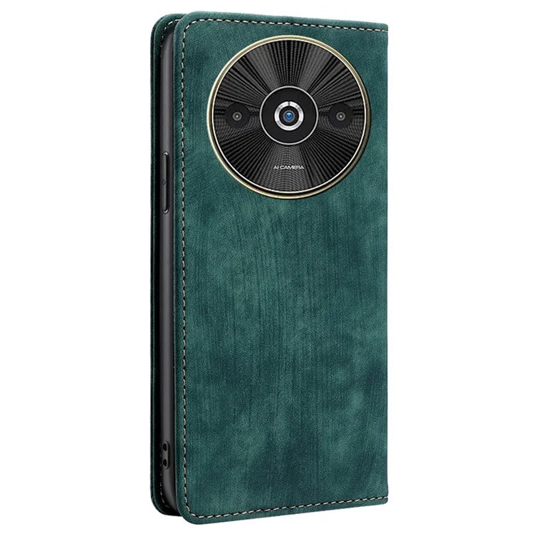 For Xiaomi Redmi A3 / Poco C61 4G Case RFID Blocking PU Leather TPU Shockproof Flip Cover