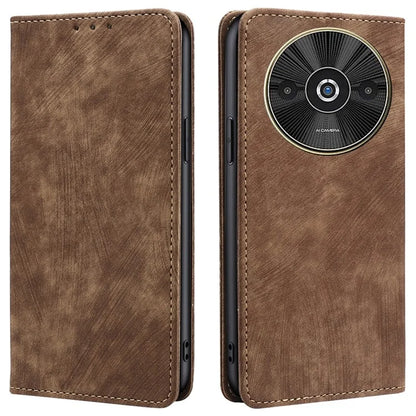 For Xiaomi Redmi A3 / Poco C61 4G Case RFID Blocking PU Leather TPU Shockproof Flip Cover