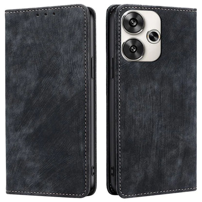 For Xiaomi Redmi Turbo 3 5G / Poco F6 5G Leather Case RFID Blocking Wallet Anti-Shock Phone Cover