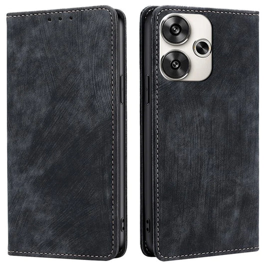 For Xiaomi Redmi Turbo 3 5G / Poco F6 5G Leather Case RFID Blocking Wallet Anti-Shock Phone Cover