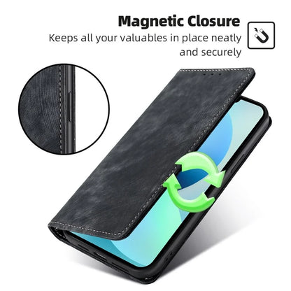 For Xiaomi Redmi Turbo 3 5G / Poco F6 5G Leather Case RFID Blocking Wallet Anti-Shock Phone Cover