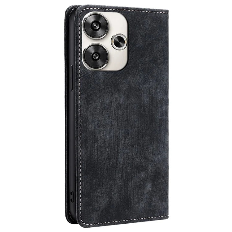 For Xiaomi Redmi Turbo 3 5G / Poco F6 5G Leather Case RFID Blocking Wallet Anti-Shock Phone Cover