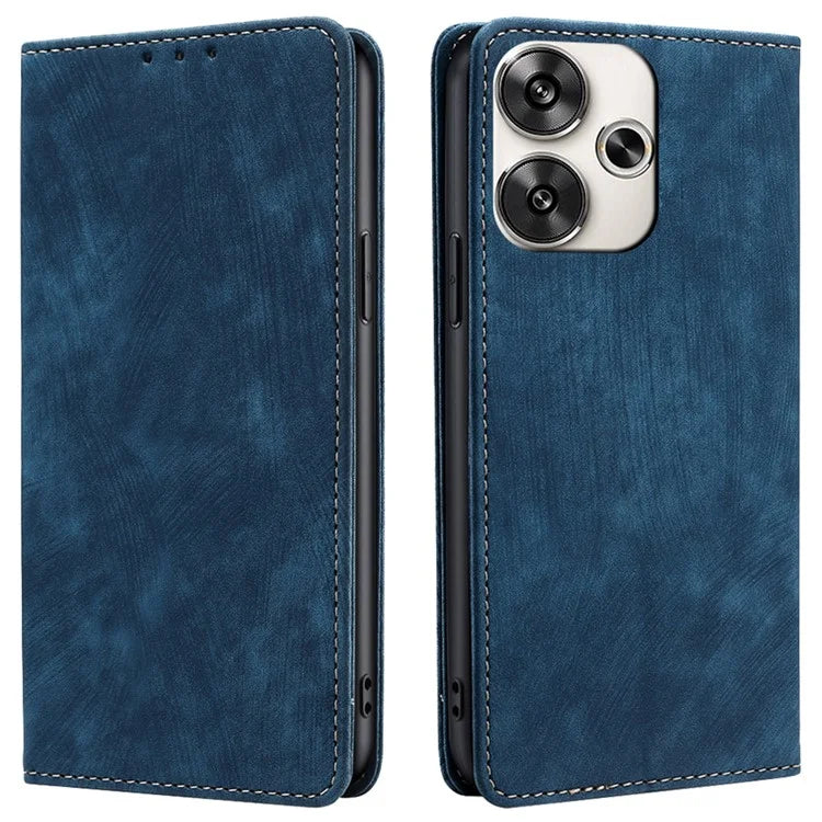 For Xiaomi Redmi Turbo 3 5G / Poco F6 5G Leather Case RFID Blocking Wallet Anti-Shock Phone Cover