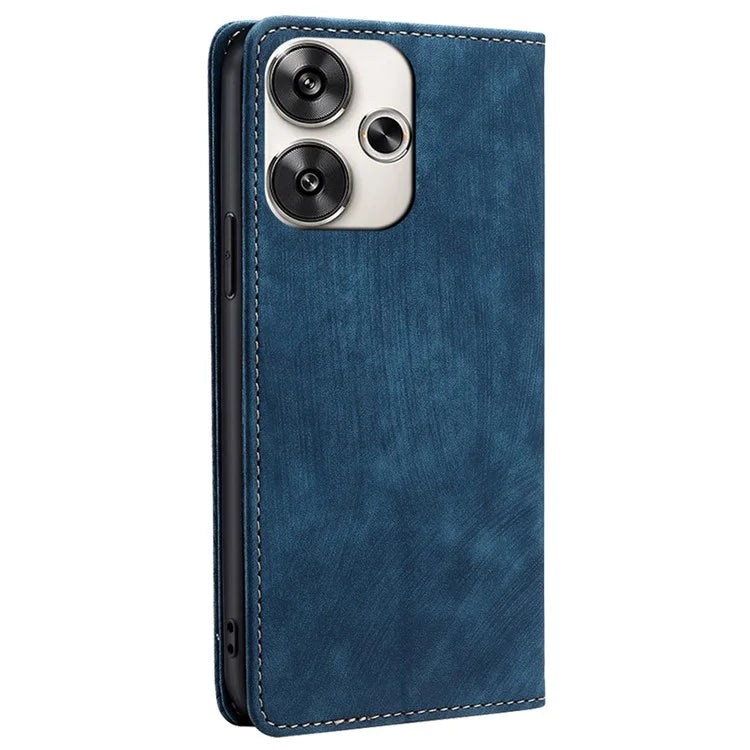 For Xiaomi Redmi Turbo 3 5G / Poco F6 5G Leather Case RFID Blocking Wallet Anti-Shock Phone Cover