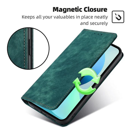 For Xiaomi Redmi Turbo 3 5G / Poco F6 5G Leather Case RFID Blocking Wallet Anti-Shock Phone Cover
