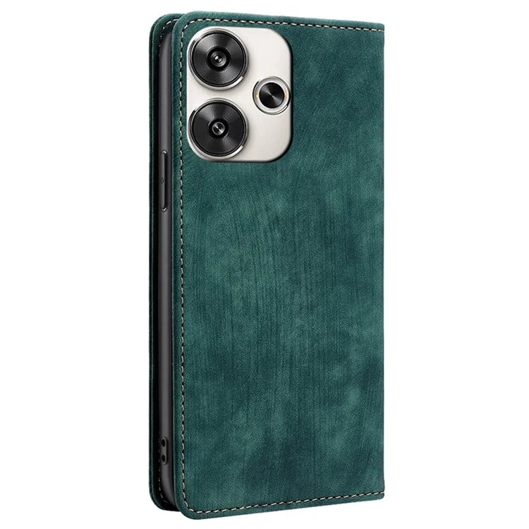 For Xiaomi Redmi Turbo 3 5G / Poco F6 5G Leather Case RFID Blocking Wallet Anti-Shock Phone Cover