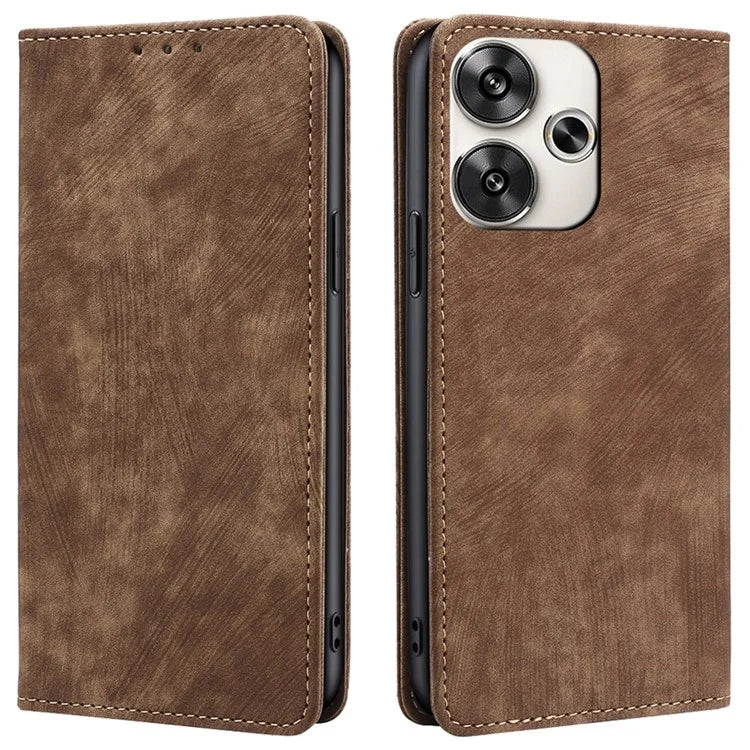 For Xiaomi Redmi Turbo 3 5G / Poco F6 5G Leather Case RFID Blocking Wallet Anti-Shock Phone Cover