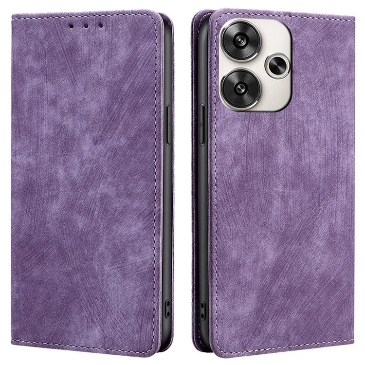 For Xiaomi Redmi Turbo 3 5G / Poco F6 5G Leather Case RFID Blocking Wallet Anti-Shock Phone Cover