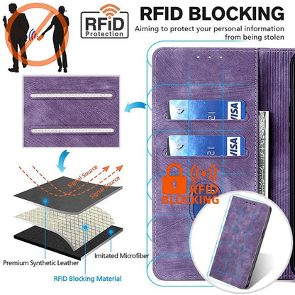 For Xiaomi Redmi Turbo 3 5G / Poco F6 5G Leather Case RFID Blocking Wallet Anti-Shock Phone Cover
