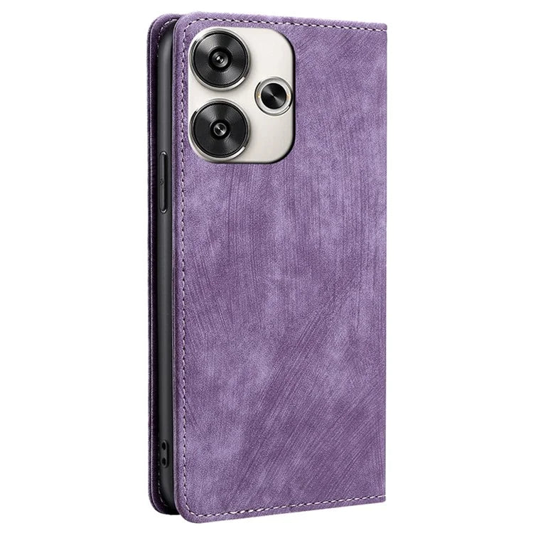 For Xiaomi Redmi Turbo 3 5G / Poco F6 5G Leather Case RFID Blocking Wallet Anti-Shock Phone Cover