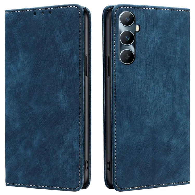 For Realme C65 4G Case RFID Blocking Wallet Phone Leather Cover with Stand