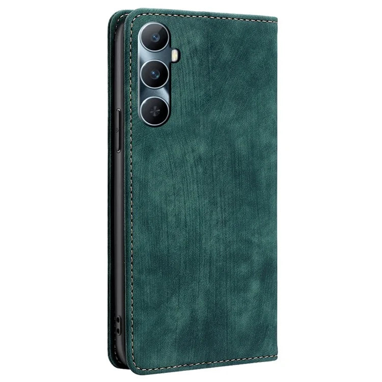 For Realme C65 4G Case RFID Blocking Wallet Phone Leather Cover with Stand